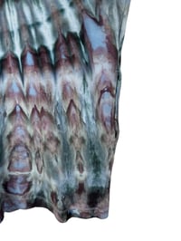 Image 6 of M 100% Cotton Short T-Shirt Dress with Pockets in Stormy Sky Spiral Ice Dye