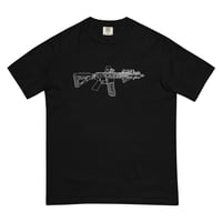 MK18 LINE ART BLACK heavyweight t-shirt