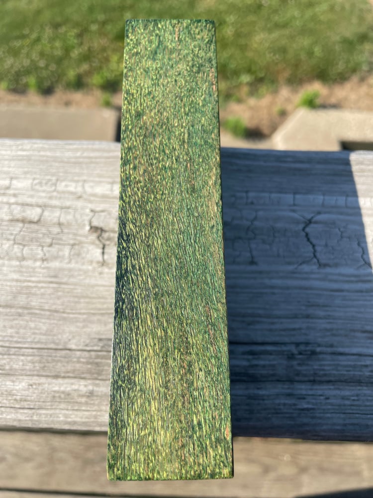 Image of Green Hawaiian Silk Oak Knife Block