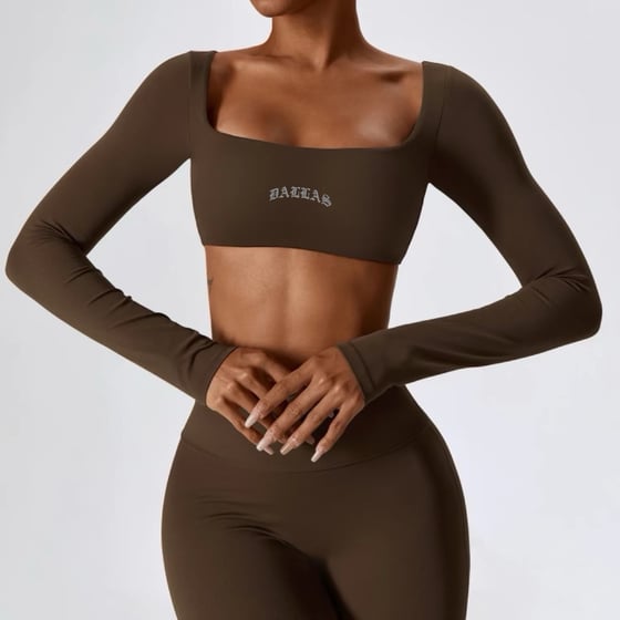 Image of DALLAS WORKOUT SET (BROWN)