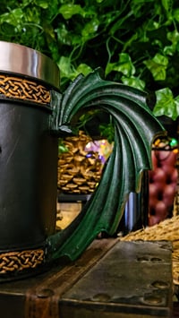Image 11 of 👑The Armored Kingdom Green Dragonlord’s War Mug(16oz)-Sturdy-Heavyweight Feel-Premium Finish