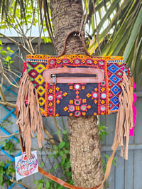 Image 5 of Mini city bag tribal Tan plain strap