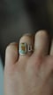 Image of Opal & Rohturmalin Doppelring 
