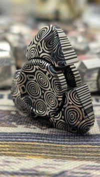 Image 7 of The Last Preorder of Custom Button in Big Circle Damasteel 3S/Dish 