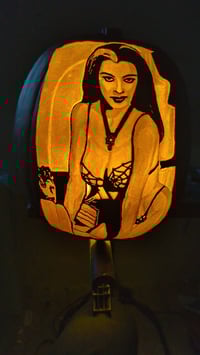 Image 3 of Lily Munster black foam pumpkin 