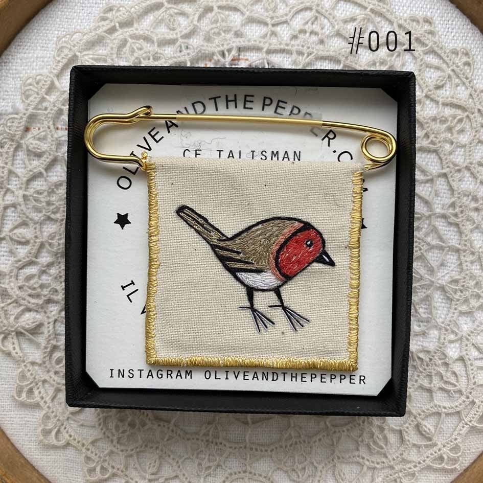 Image of Broche »Rouge-Gorge »