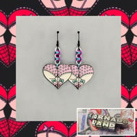 Polka Dot Booty Heart Earrings