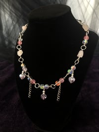 Image 1 of Rose Quartz Heart Necklace