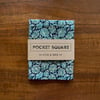 Teal & Navy Roses Pocket Square 