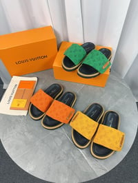 Image 2 of LV Pillow Denim Slides