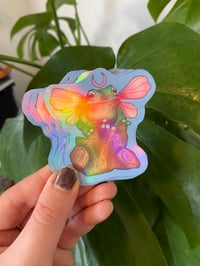 Image 4 of Holographic Froggie Fae Sticker