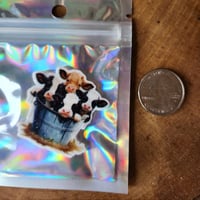 Image 1 of Cows in bucket - magnet