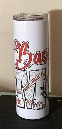Image 1 of Baseball Mom Tumbler