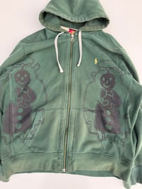 Image 6 of VTG RL GREEN ANGEL ZIP UP FLEECE (XL)