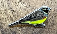 Image 2 of Cirl Bunting Enamel Pin Badge - Private Commission