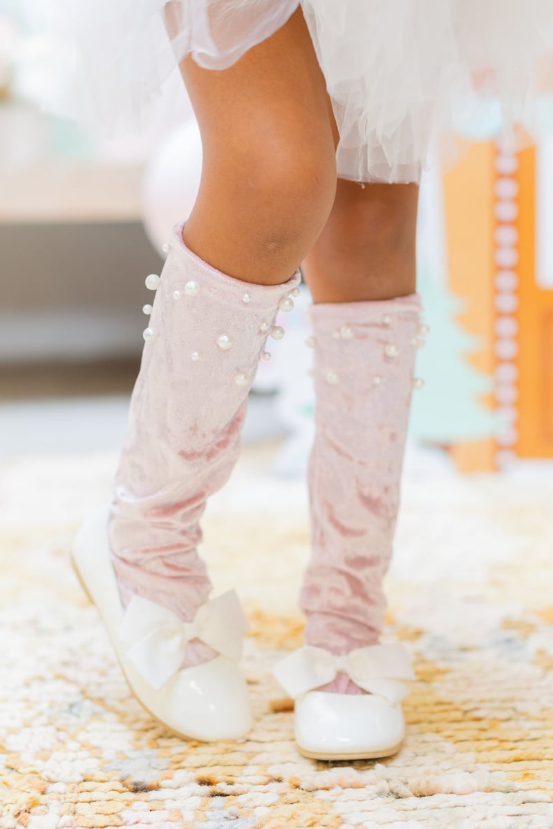 the daydream republic — Sheer Slouch Socks with Large Rhinestones