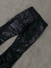 Image 3 of Humblewicked Premium Leather Pants (bell bottom )