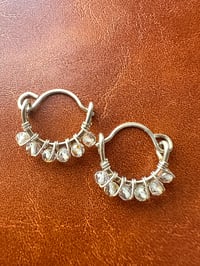 Image 1 of SOLANA — Citrine Huggie Hoop Earrings
