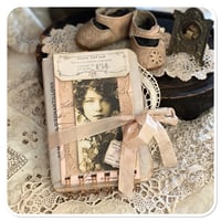 Image 1 of Junk Journal lace samples book envelope