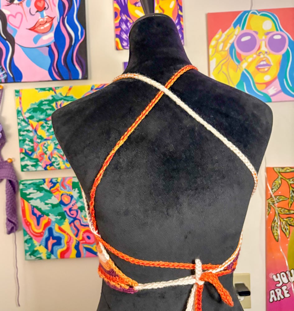 Image of Lesbian Pride Flag Bralette