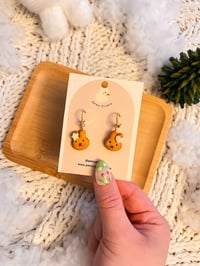 Image 2 of Bunny Bread Dangle Earrings 