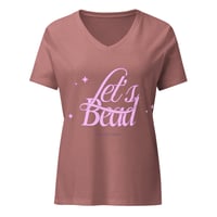 Image 6 of Let's Bead Women’s relaxed v-neck t-shirt
