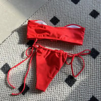 Image 5 of 3D Rose Bandeau Bikini