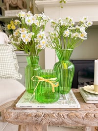 Image 2 of Spring Green Bud Vases ( Set of 3 )