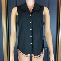 Image 1 of RONNI NICOLE sleeveless button down