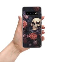 Image 6 of Goth Inspired Baroque Style Painting Skulls and Flowers Clear Case for Samsung®