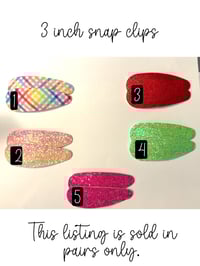3 inch Snap Clip Pairs
