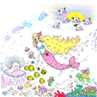 Image 1 of mermaid print 11x12.5”