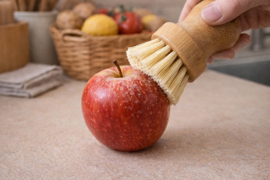 Vegetable Cleaning Brush, Produce Scrubber for Fruits & Vegetables