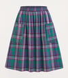 Purple/Green Plaid Rachael Skirt size 12 with free postage