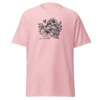 Image 4 of Sloth Holding Tropical Flower Shirt Art by Crystal Ann Quinn