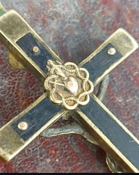 Image 4 of golden crucifix handpoke tool