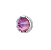 Image 2 of Round Bezel Reverse Set - Amethyst 