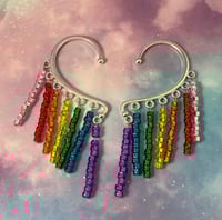 Image 1 of Rainbow Ear Cuffs