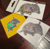 Armadillo Holographic Sticker