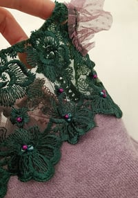 Image 2 of Photo prop | Newborn photoshooting set |  Zelda | purple | green