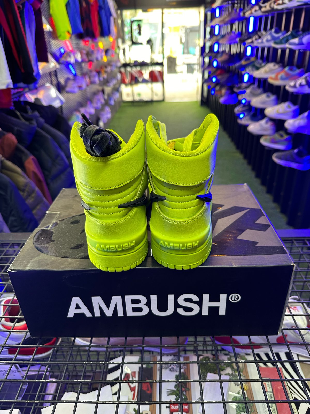 NIKE DUNK HIGH X AMBUSH FLASH LIME | Manfredi's exclusive Sneakers