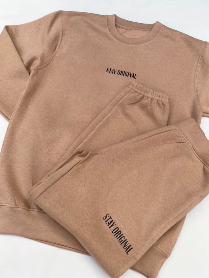 Image of Stay Original Tracksuit in Taupe 