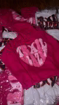 Image 1 of Heart Rhinestone Hoodie