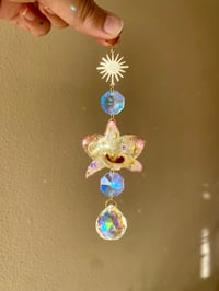 Image 1 of ✨Celestial Dendobrium Mini Suncatcher/Car Charm✨
