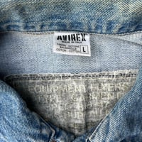 Image 4 of FLIGHT DENIM JACKET / AVIREX 1990 OG (L)