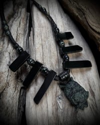 Owl Obsidian necklace 