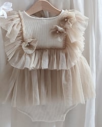 Image 2 of Baby girl dress for photoshoots | Elowen | age 2-3 years | size 92/98 | beige