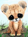 Cute Cheetah Safari Collection Art Print