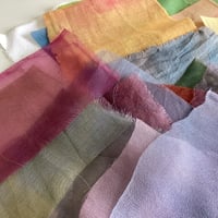 Image 3 of Stitch a Little Landscape - hand dyed fabrics