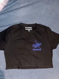 dodgers crop top 